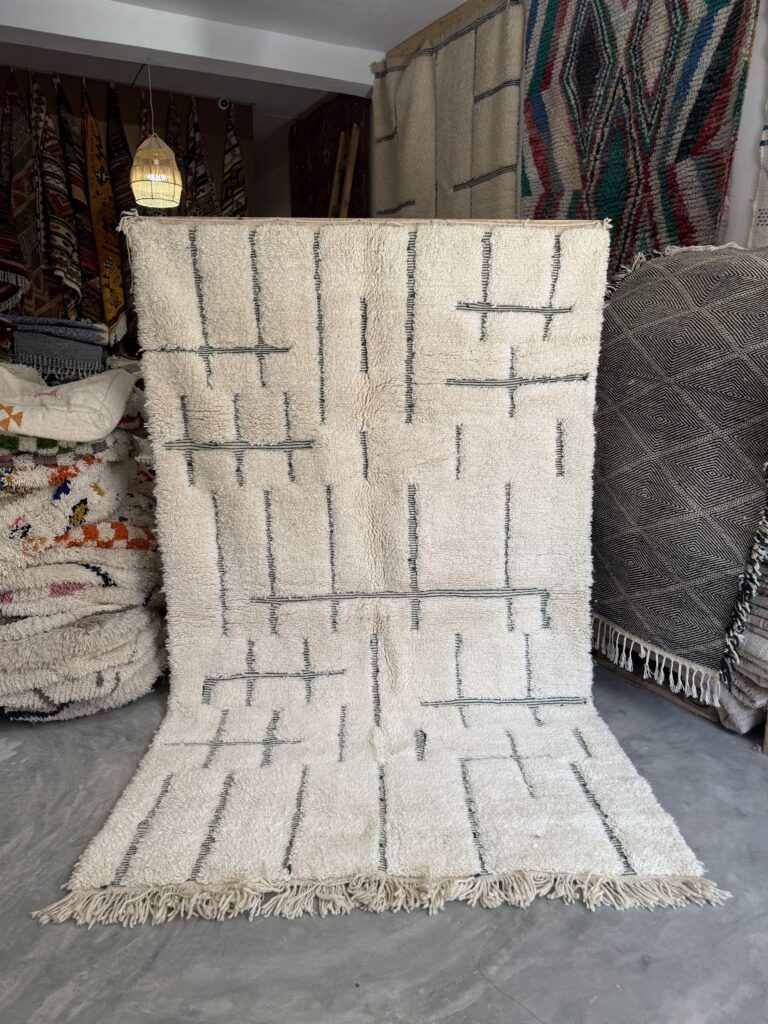 Vintage Moroccan Beni Ourain Rug