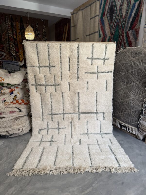 Vintage Moroccan Beni Ourain Rug
