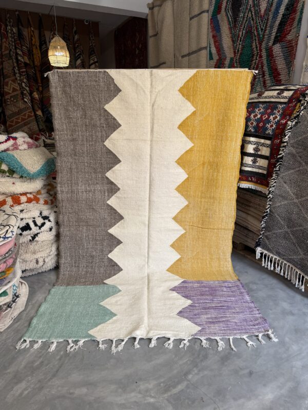 The Desert Geometry – Handwoven Kilim Rug