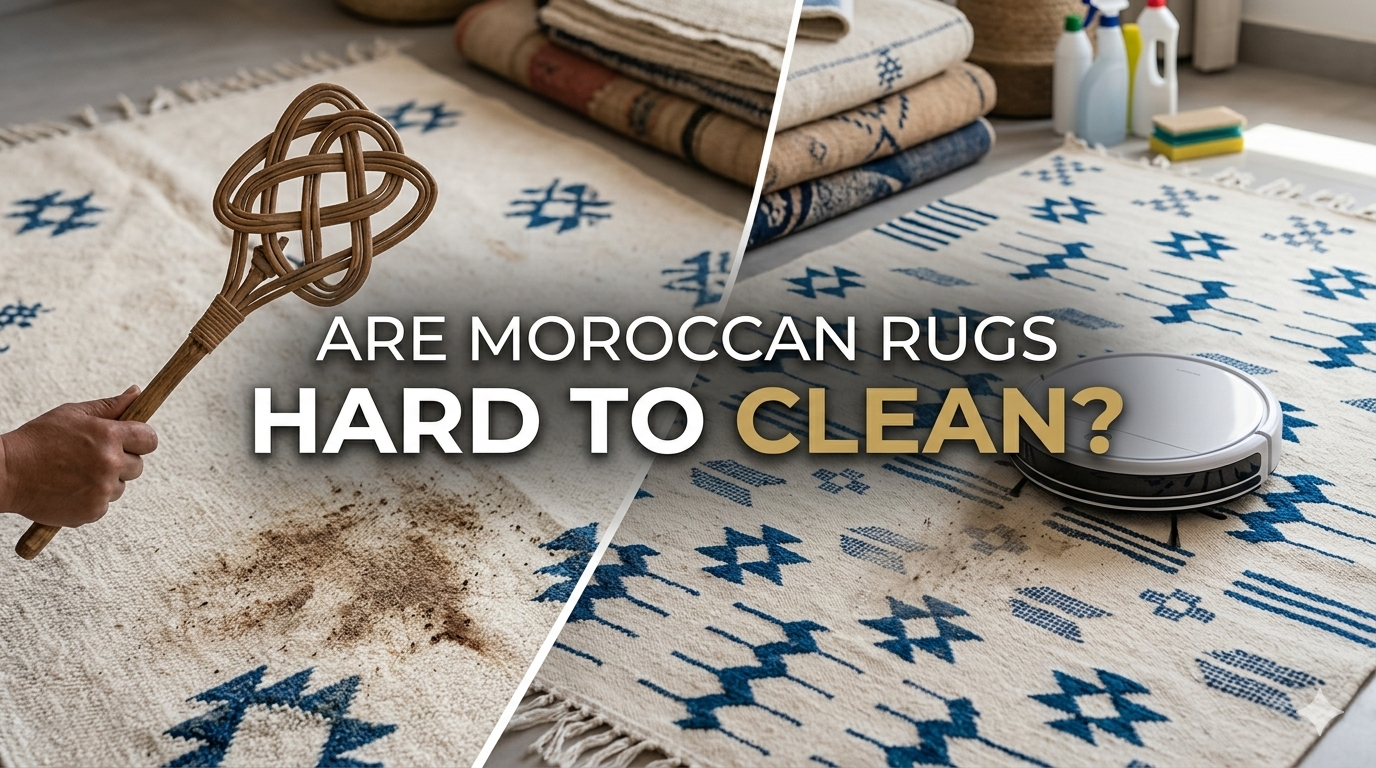 Are Moroccan Rugs Hard to Clean?