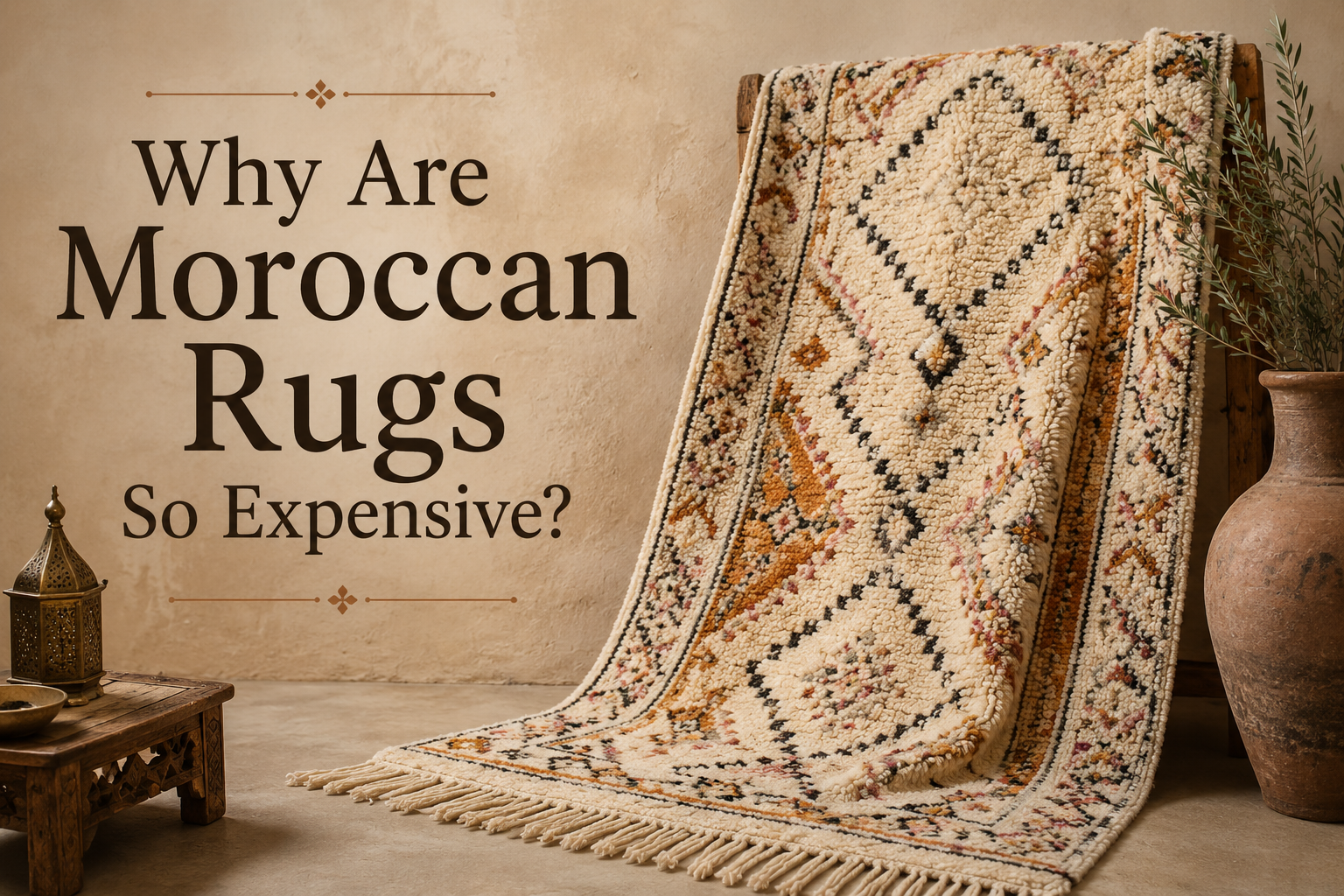 why are moroccan rugs so expensive