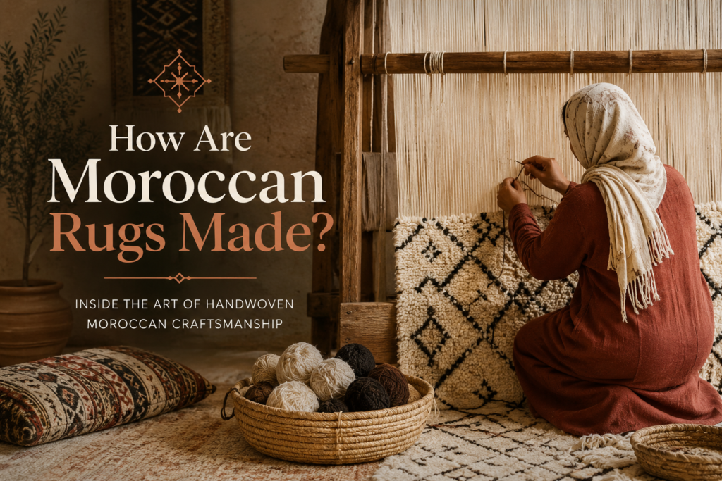 How Are Moroccan Rugs Made? Moroccan Rug Making Process
