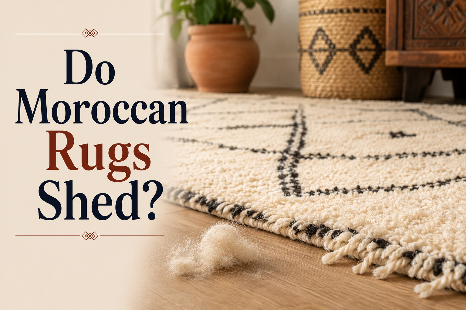 do moroccan rugs shed