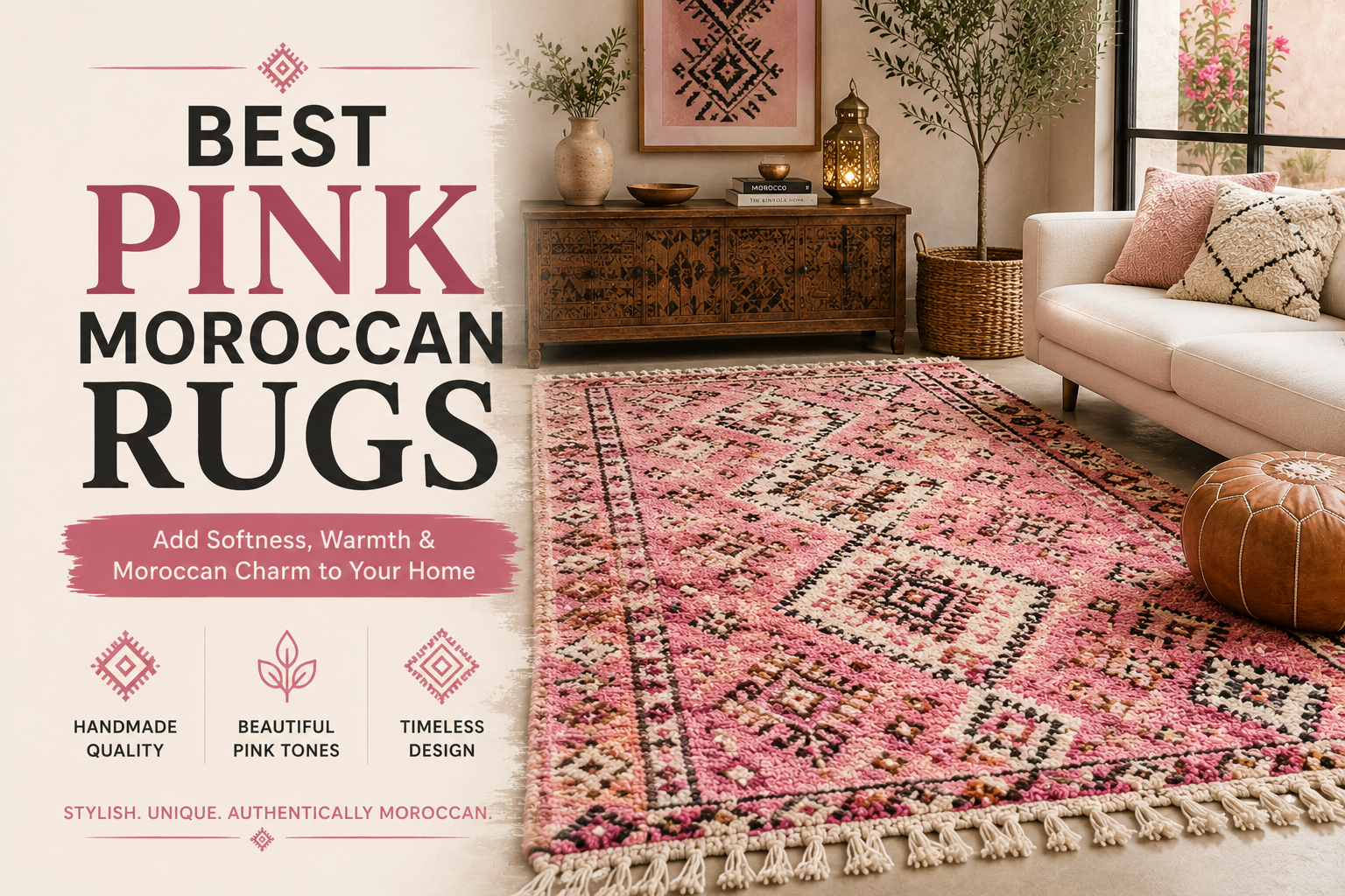 Best Pink Moroccan Rugs