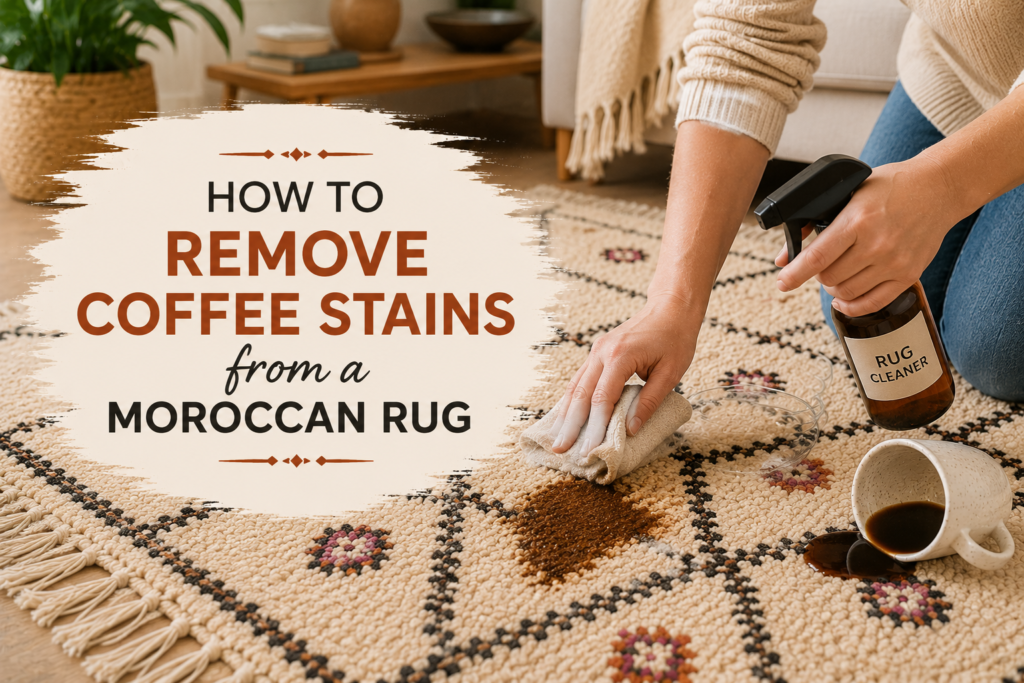 How to Remove Coffee Stains from a Moroccan Rug: A Safe Step-by-Step Handmade Rugs Guide