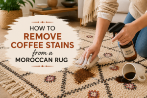 How to Remove Coffee Stains from a Moroccan Rug