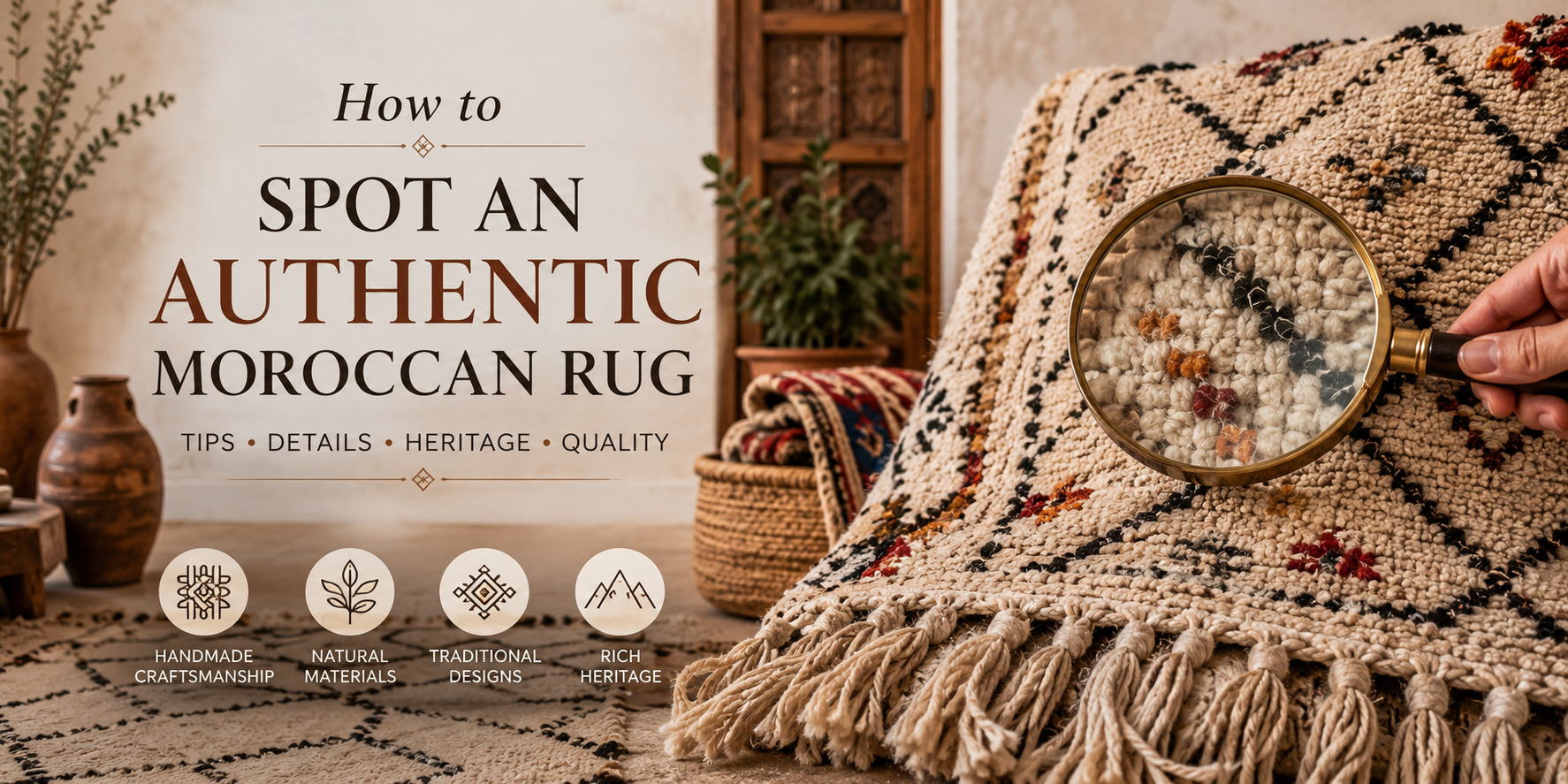 How to spot an authentic Moroccan rug