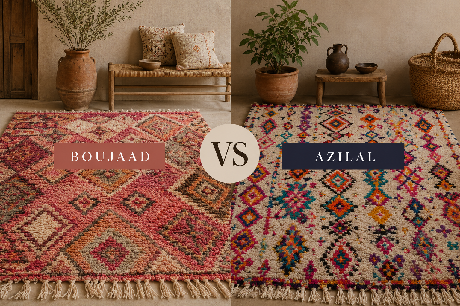 boujaad vs azilal rugs