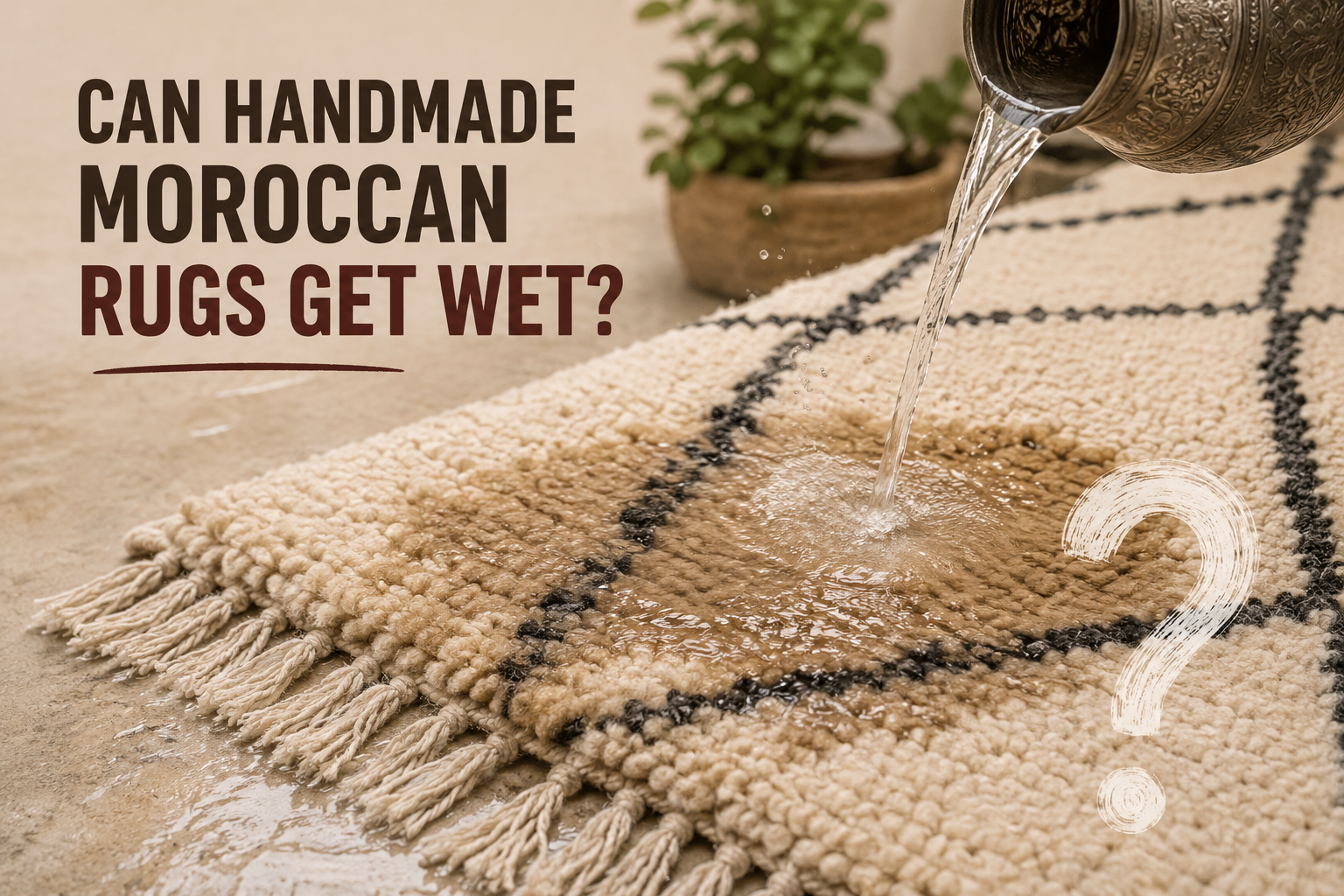 Can Handmade Moroccan Rugs Get Wet