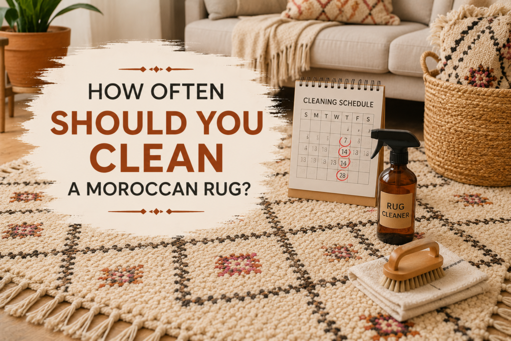 How Often Should You Clean a Moroccan Rug? A Complete Handmade Moroccan Rug Care Guide