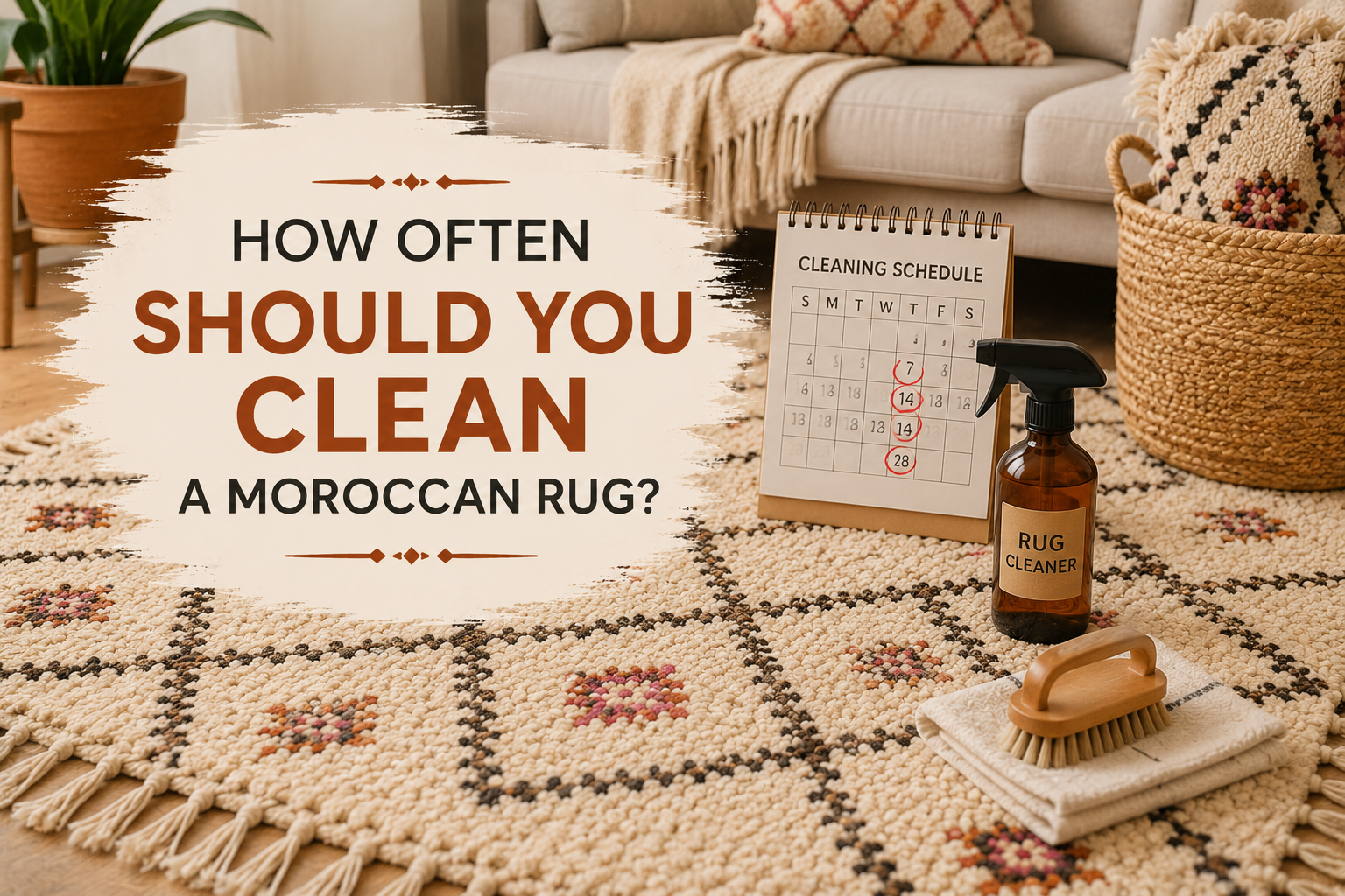 How Often Should You Clean a Moroccan Rug
