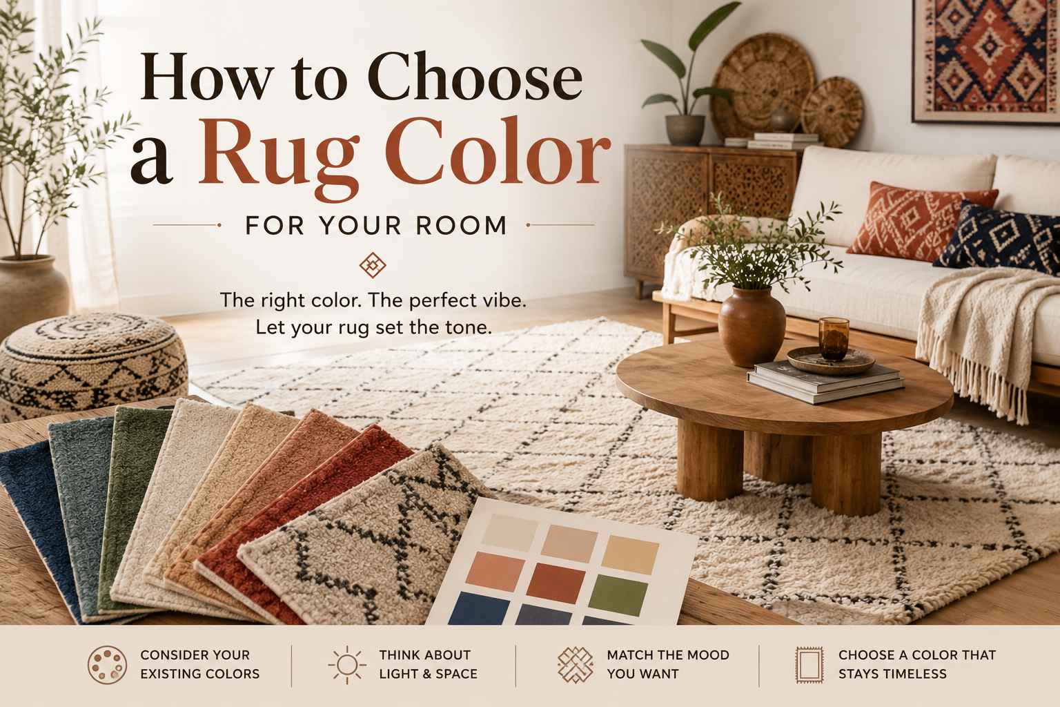 How to Choose a Rug Color for Your Room