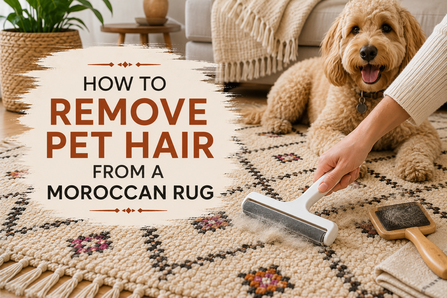 How to Remove Pet Hair from a Moroccan Rug