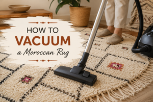 how to vacuum a moroccan rug