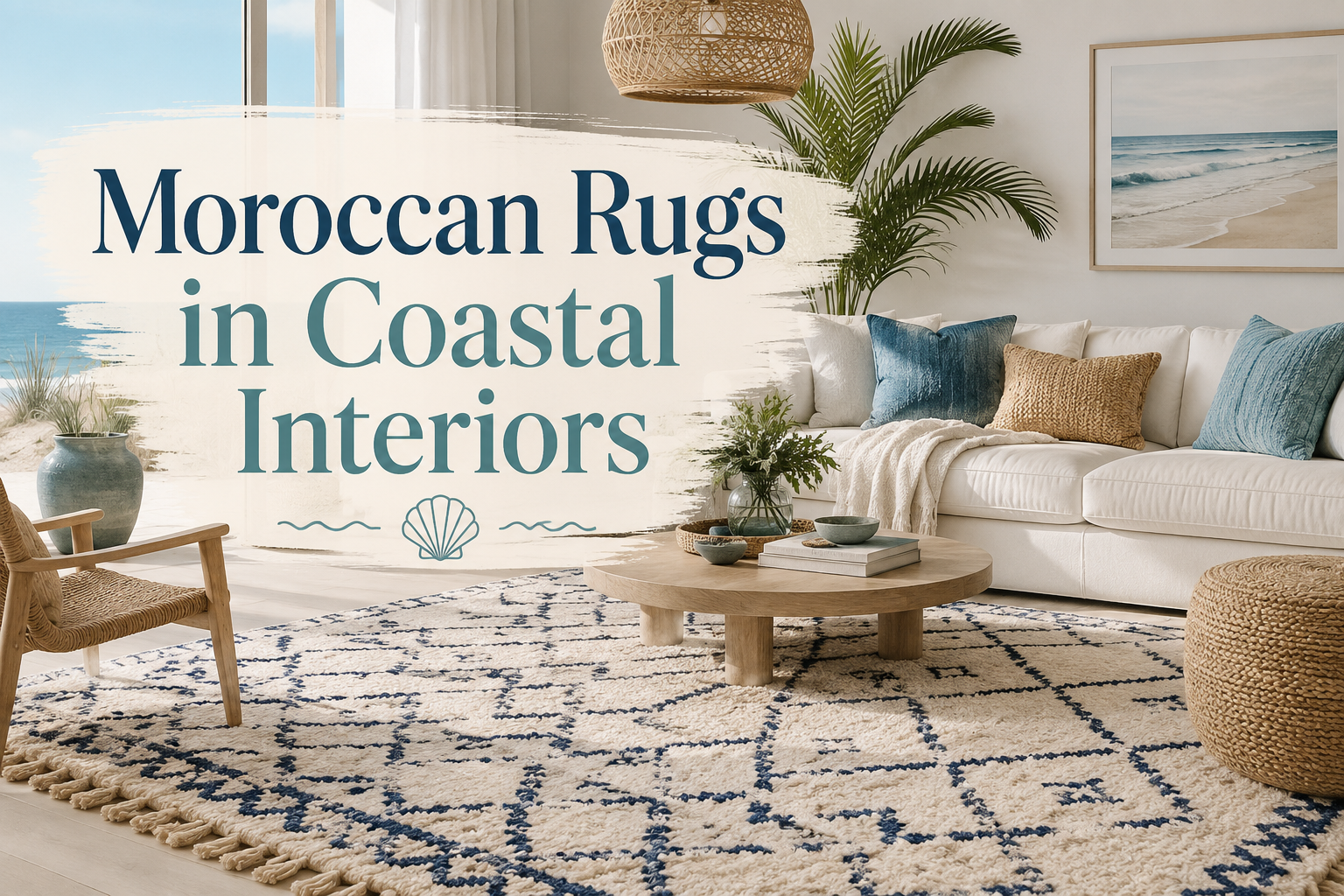 moroccan rugs in costal interiors